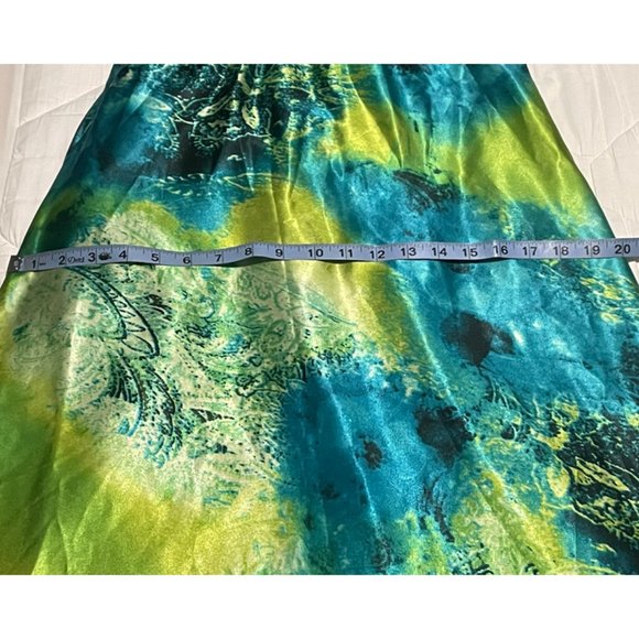 Tony Bowls Paris Satin Dress - Multi-Colored Abstract Print - 12 - Used - Picture 9 of 12